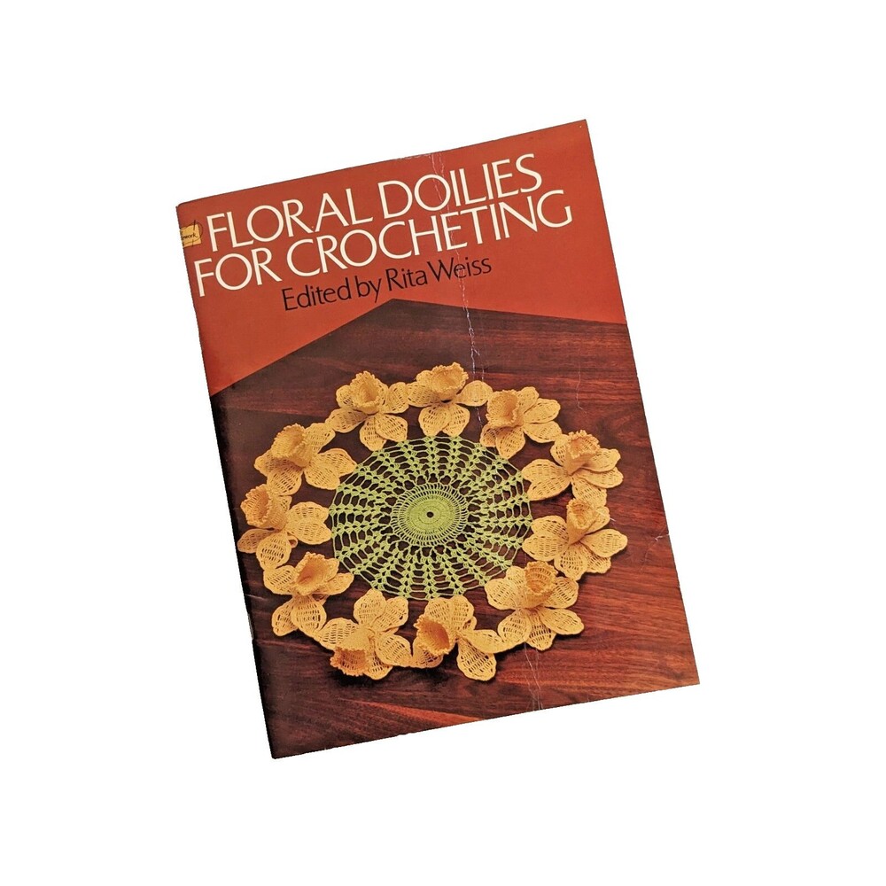 Vintage 1979 Floral Doilies For Crocheting Book 35 Patterns Edited by Rita Weiss